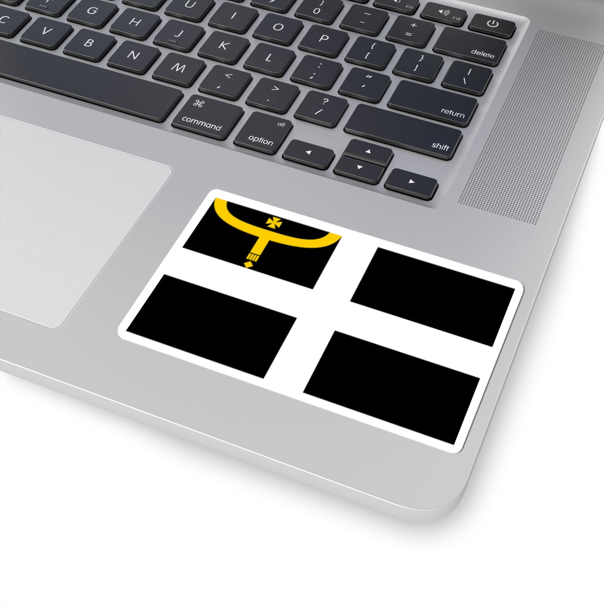 Flag of Saint Augustine of Canterbury (England) STICKER Vinyl Kiss-Cut Decal