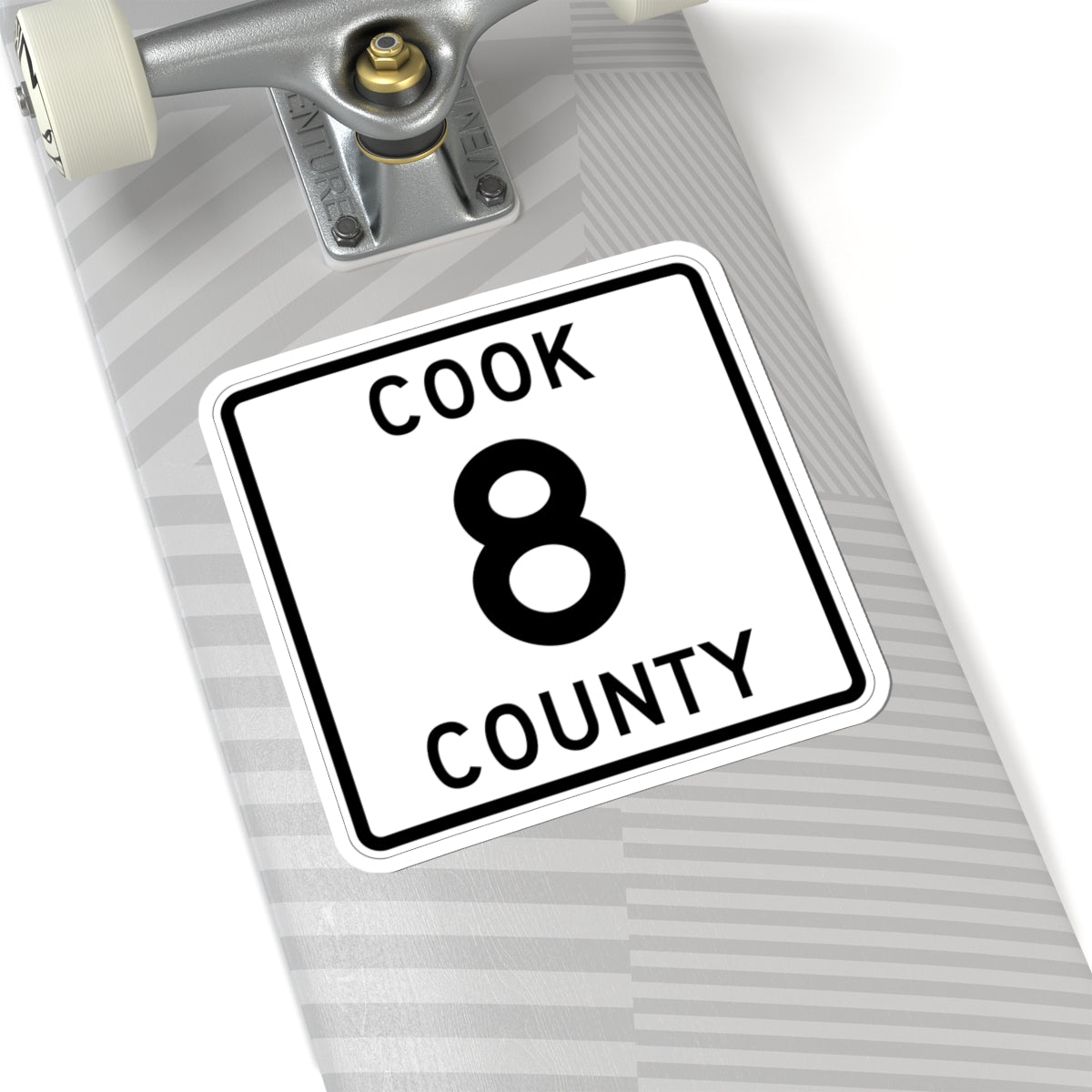 Cook County 8 MN (Minnesota) (Road Sign) STICKER Vinyl Kiss-Cut Decal