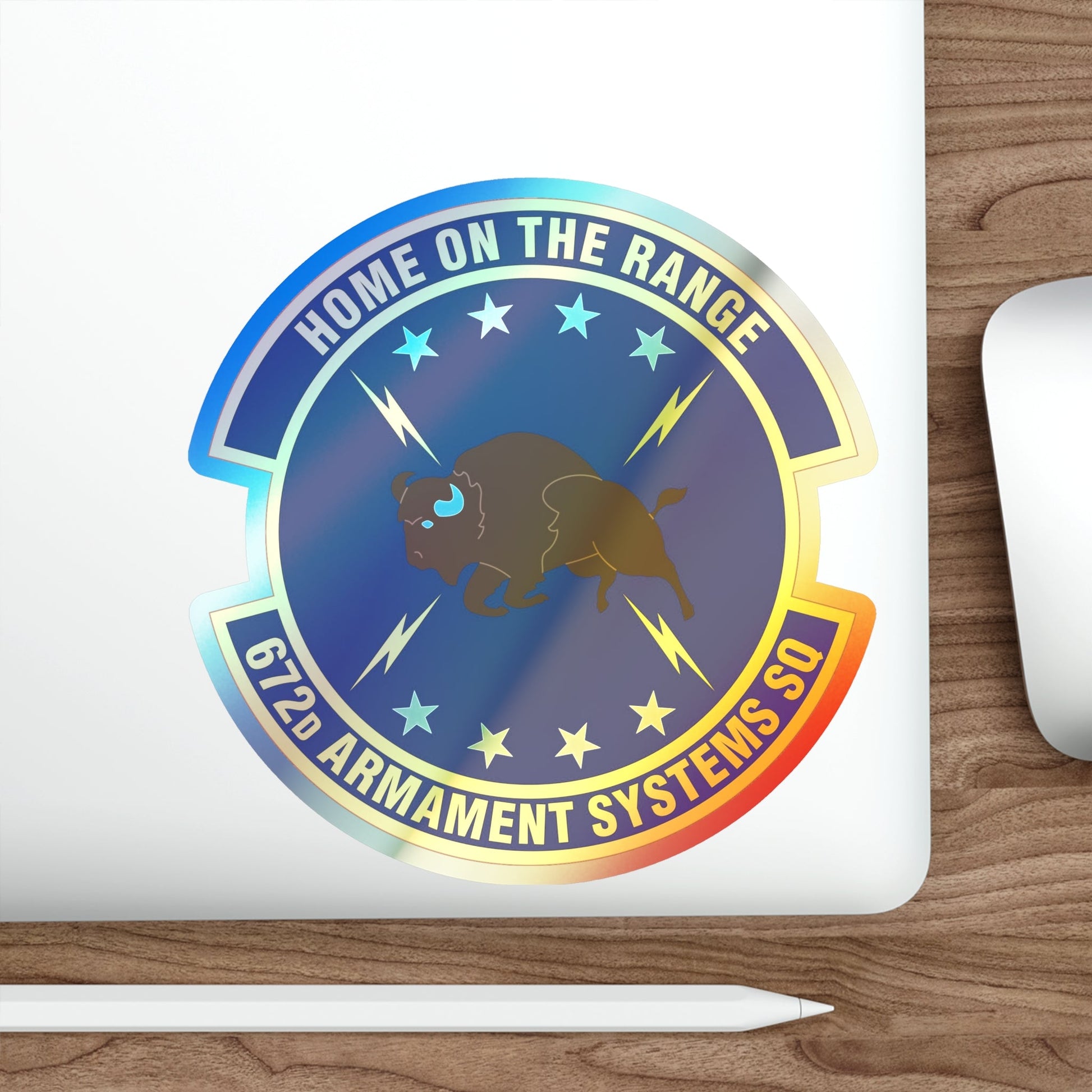 672d Armament Systems Squadron (U.S. Air Force) Holographic STICKER Die-Cut Vinyl Decal-The Sticker Space