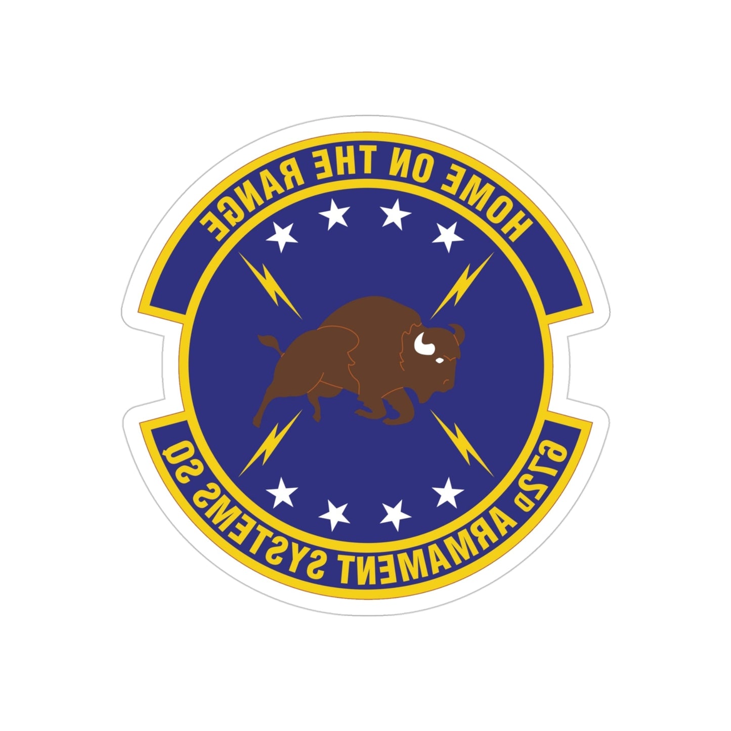 672d Armament Systems Squadron (U.S. Air Force) REVERSE PRINT Transparent STICKER-4 Inch-The Sticker Space