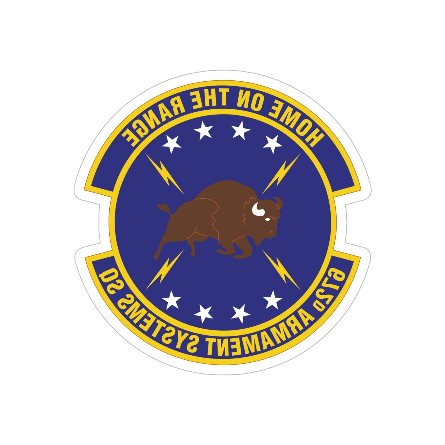 672d Armament Systems Squadron (U.S. Air Force) REVERSE PRINT Transparent STICKER-5 Inch-The Sticker Space