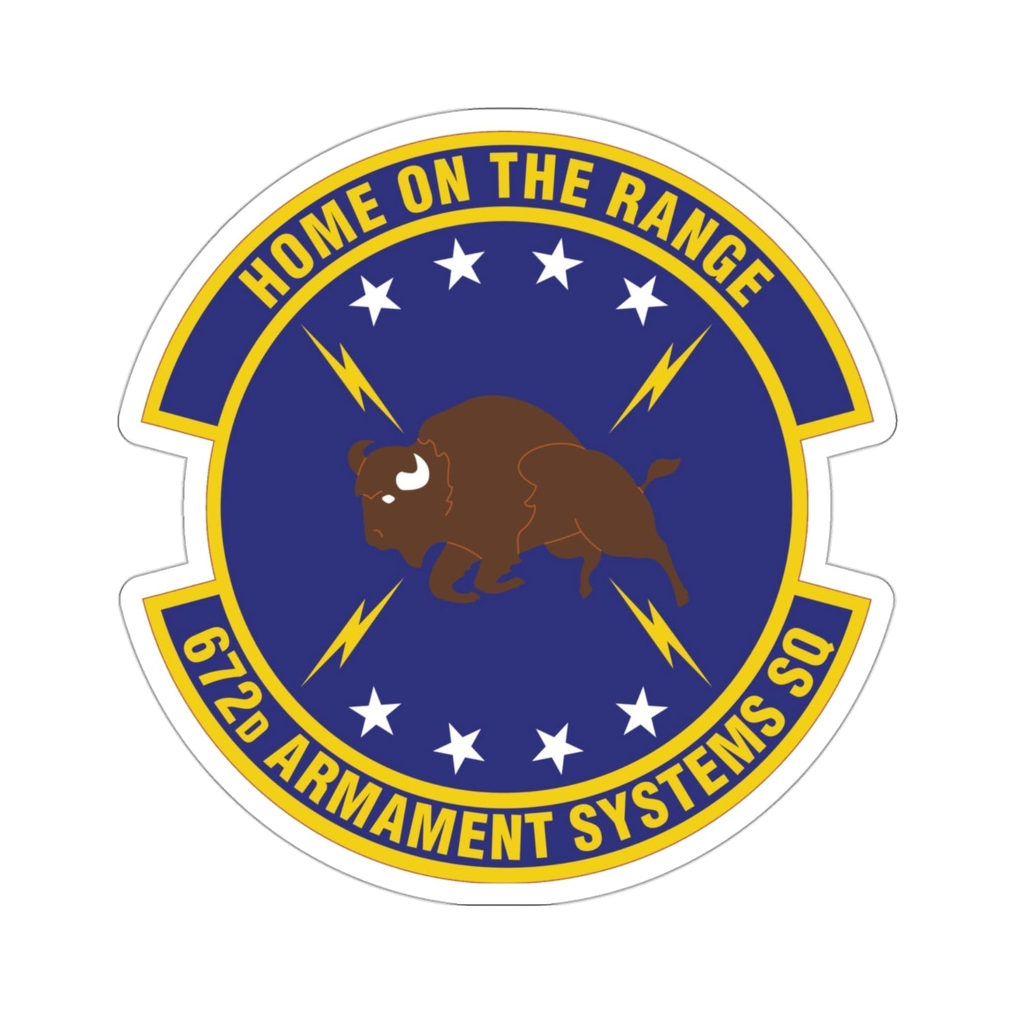 672d Armament Systems Squadron (U.S. Air Force) STICKER Vinyl Die-Cut Decal-3 Inch-The Sticker Space