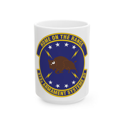 672d Armament Systems Squadron (U.S. Air Force) White Coffee Mug-15oz-The Sticker Space