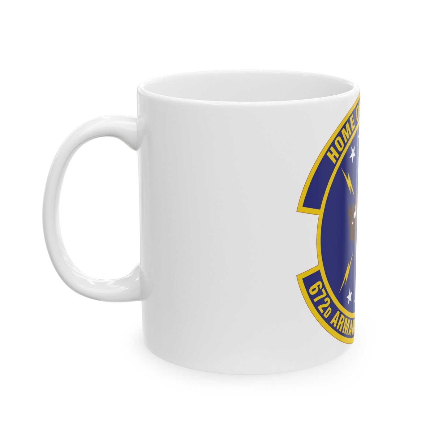 672d Armament Systems Squadron (U.S. Air Force) White Coffee Mug-The Sticker Space