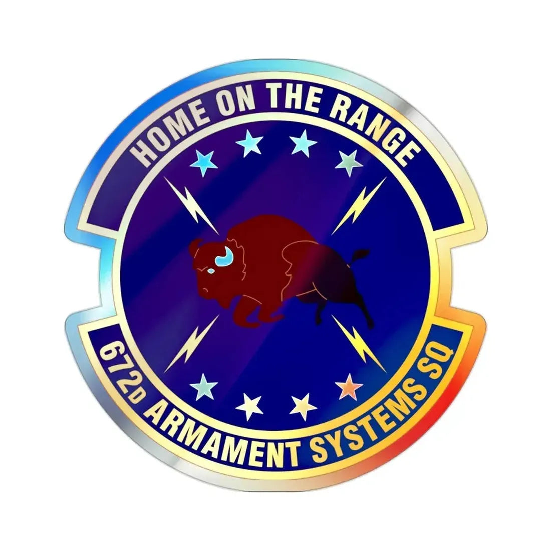 672d Armament Systems Squadron (U.S. Air Force) Holographic STICKER Die-Cut Vinyl Decal - The Sticker Space