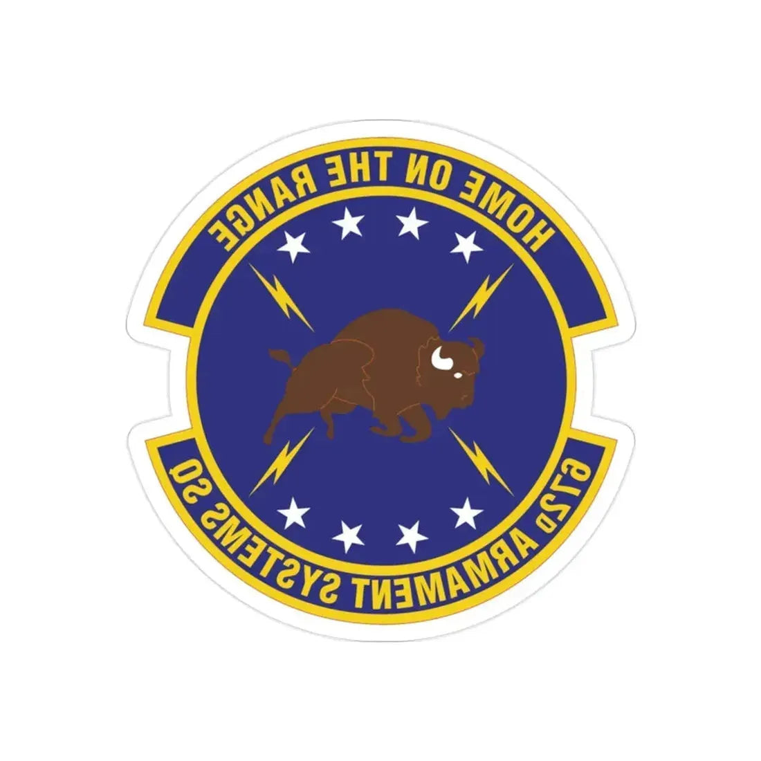672d Armament Systems Squadron (U.S. Air Force) REVERSE PRINT Transparent Die-Cut STICKER - The Sticker Space