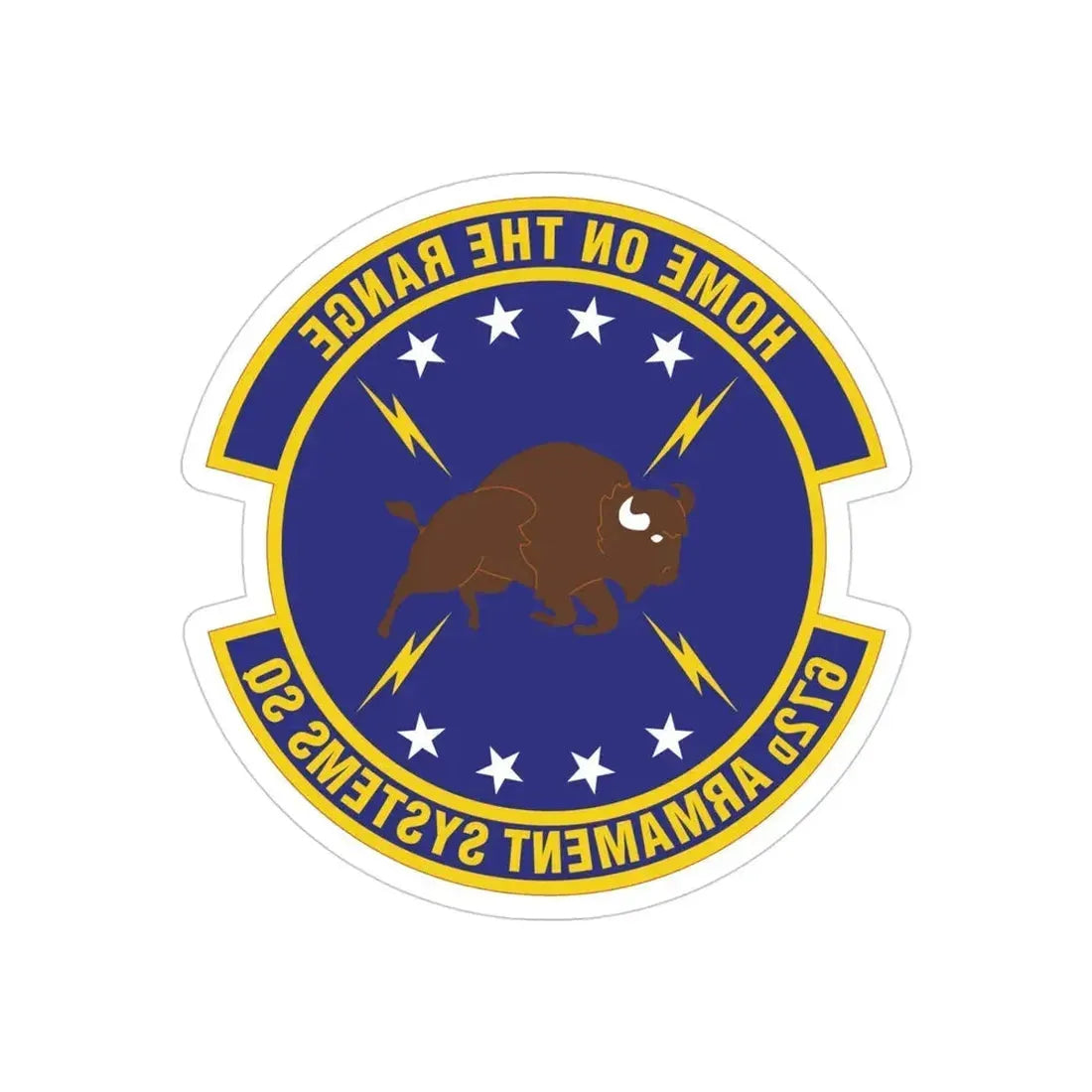 672d Armament Systems Squadron (U.S. Air Force) REVERSE PRINT Transparent Die-Cut STICKER - The Sticker Space