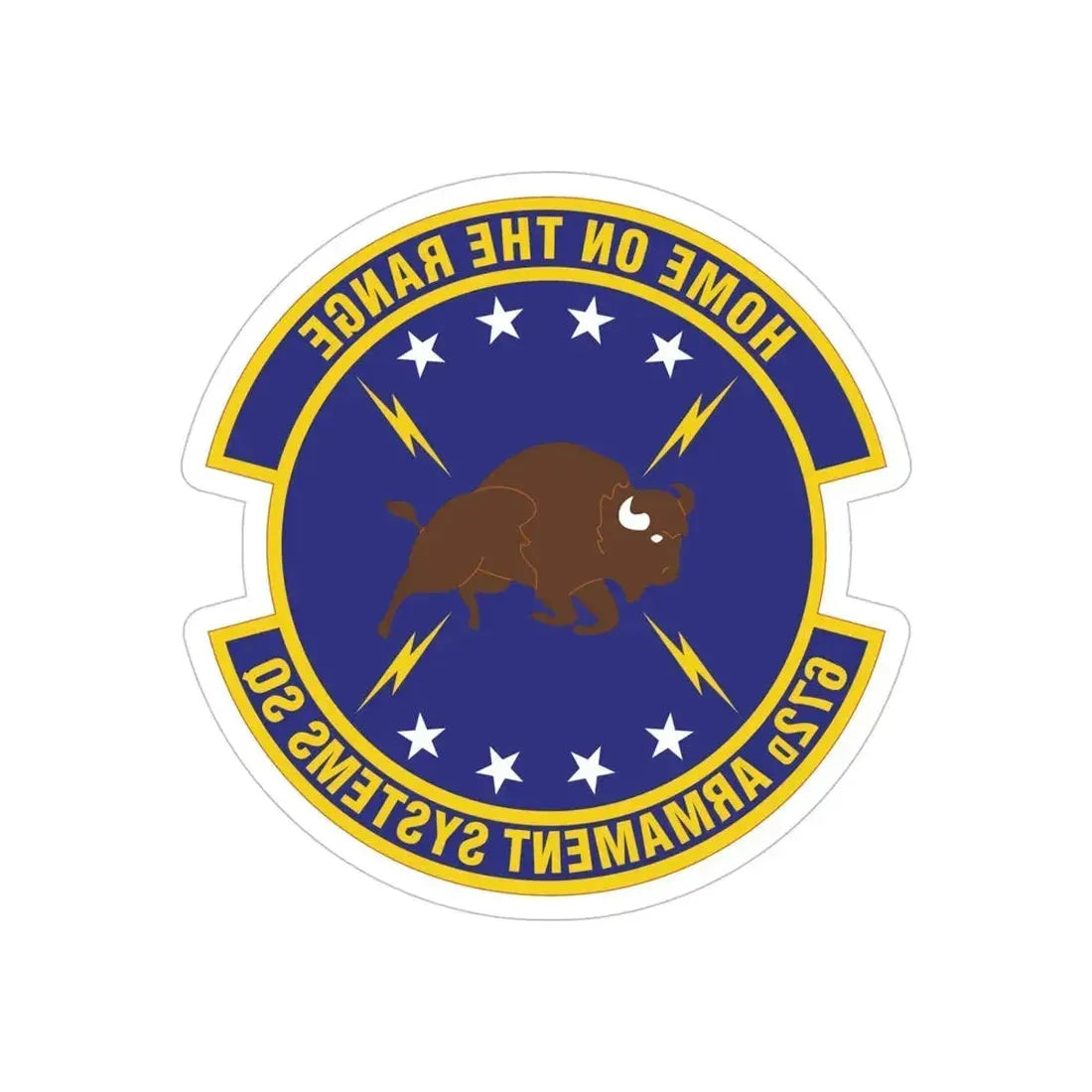 672d Armament Systems Squadron (U.S. Air Force) REVERSE PRINT Transparent Die-Cut STICKER - The Sticker Space