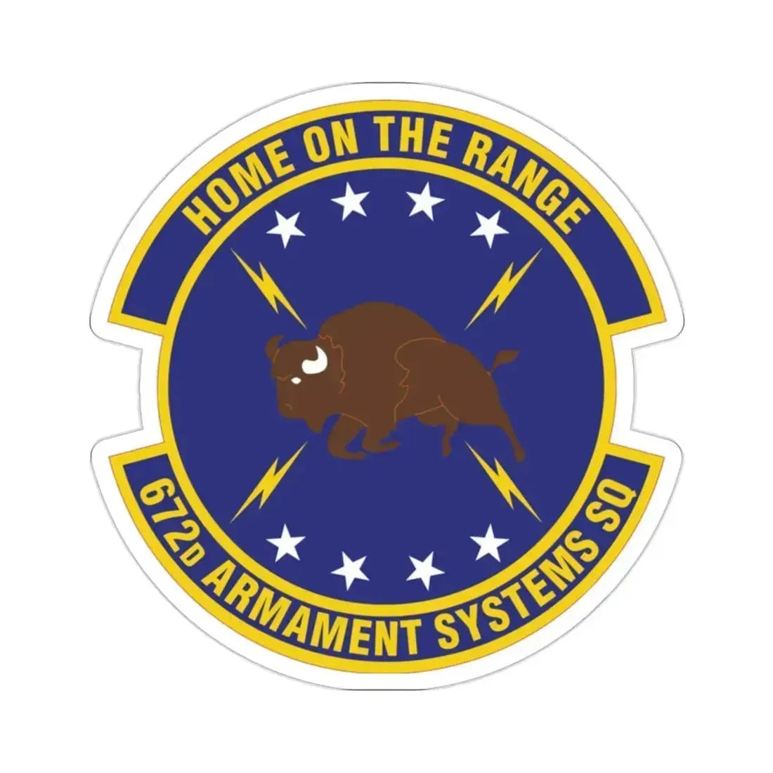 672d Armament Systems Squadron (U.S. Air Force) STICKER Vinyl Die-Cut Decal 2 Inch - The Sticker Space