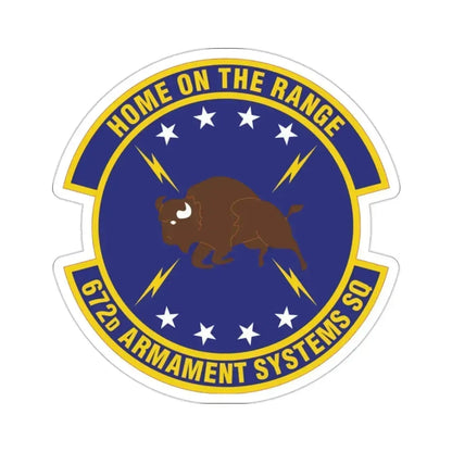 672d Armament Systems Squadron (U.S. Air Force) STICKER Vinyl Die-Cut Decal 2 Inch - The Sticker Space