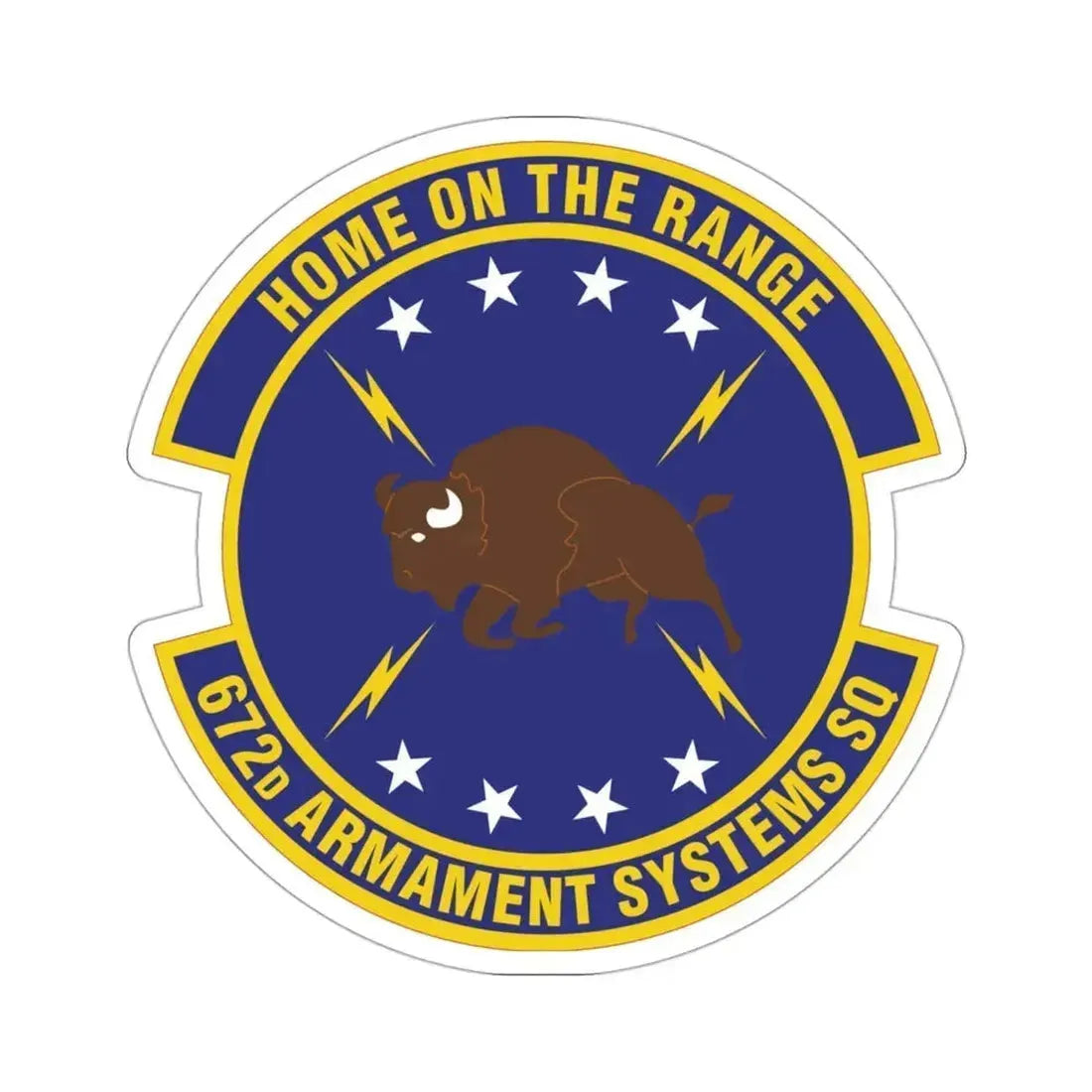 672d Armament Systems Squadron (U.S. Air Force) STICKER Vinyl Die-Cut Decal 3 Inch - The Sticker Space