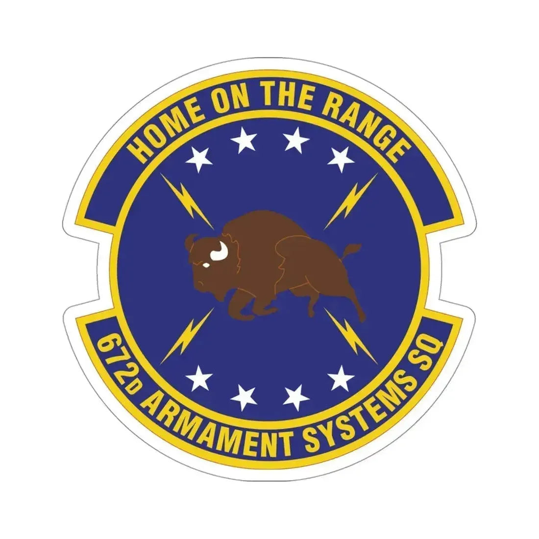672d Armament Systems Squadron (U.S. Air Force) STICKER Vinyl Die-Cut Decal 4 Inch - The Sticker Space