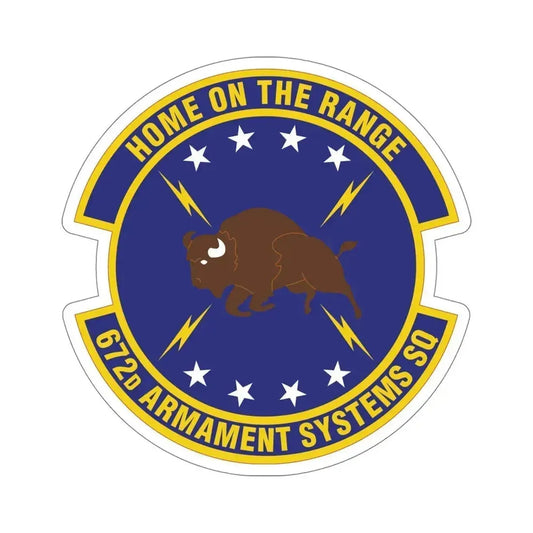 672d Armament Systems Squadron (U.S. Air Force) STICKER Vinyl Die-Cut Decal 6 Inch - The Sticker Space