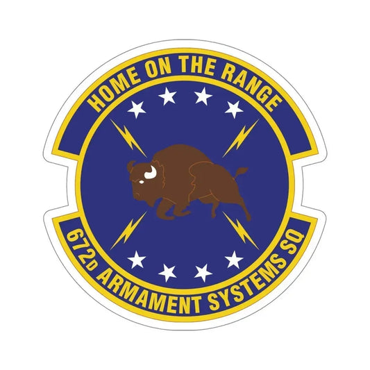 672d Armament Systems Squadron (U.S. Air Force) STICKER Vinyl Die-Cut Decal 6 Inch - The Sticker Space