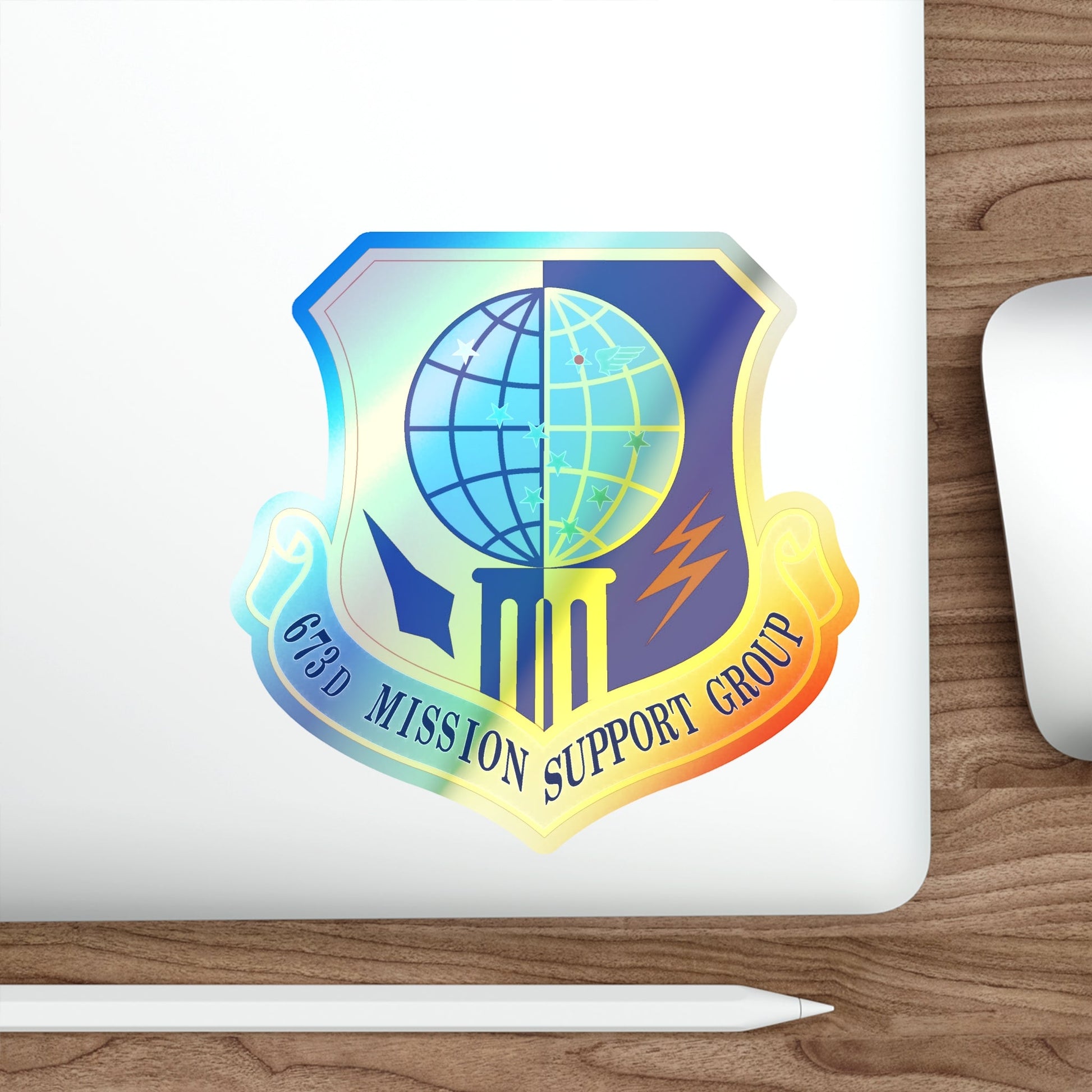 673 Mission Support Group PACAF (U.S. Air Force) Holographic STICKER Die-Cut Vinyl Decal-The Sticker Space