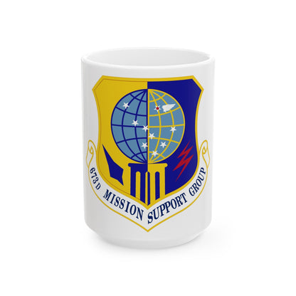 673 Mission Support Group PACAF (U.S. Air Force) White Coffee Mug-15oz-The Sticker Space