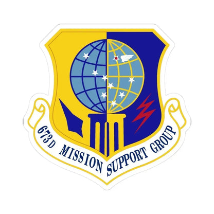 673 Mission Support Group PACAF (U.S. Air Force) STICKER Vinyl Kiss-Cut Decal 3 Inch White - The Sticker Space