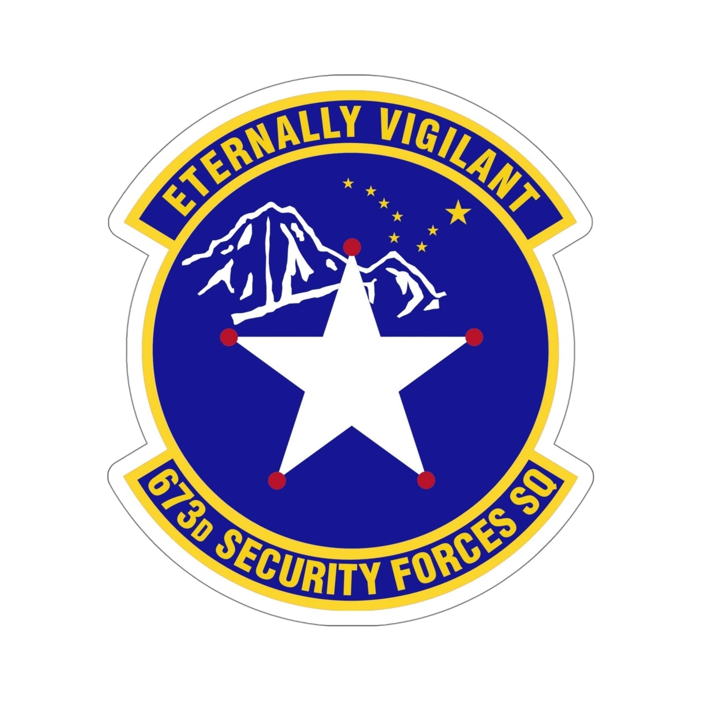 673 Security Forces Squadron PACAF (U.S. Air Force) STICKER Vinyl Die-Cut Decal-5 Inch-The Sticker Space