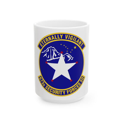 673 Security Forces Squadron PACAF (U.S. Air Force) White Coffee Mug-15oz-The Sticker Space