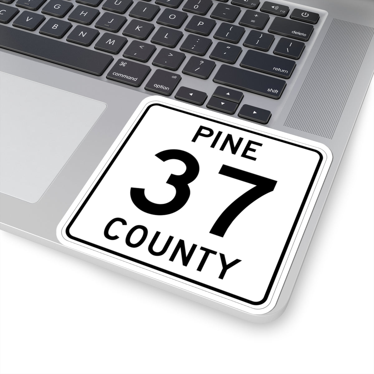 Pine County Route 37 MN (Minnesota) (Road Sign) STICKER Vinyl Kiss-Cut Decal