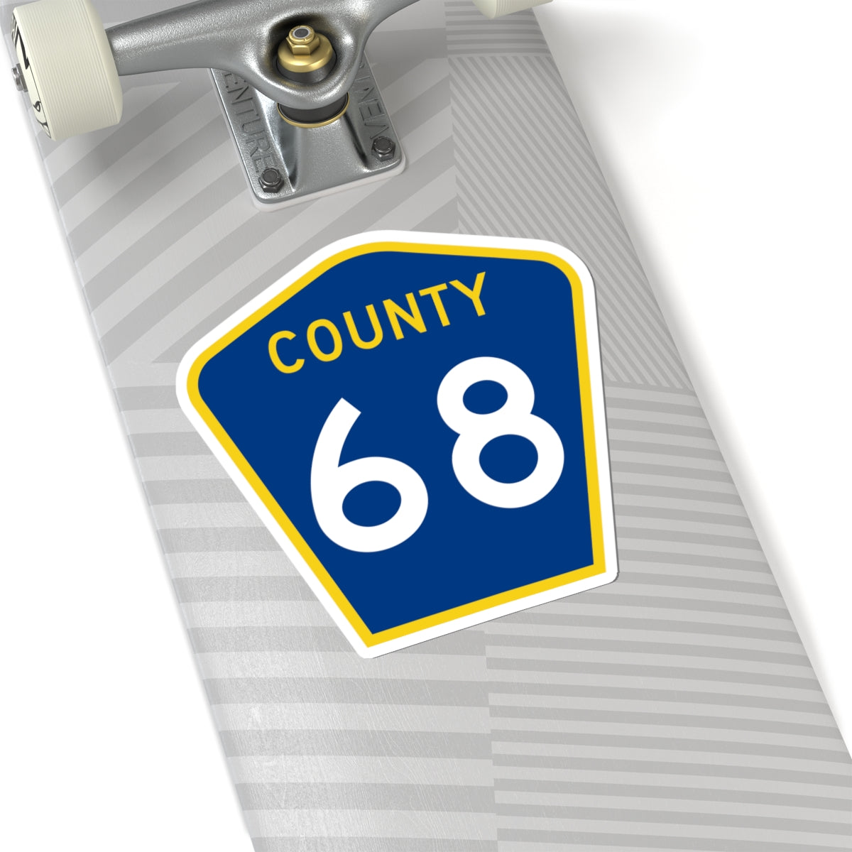 County 68 MN (Minnesota) (Road Sign) STICKER Vinyl Kiss-Cut Decal