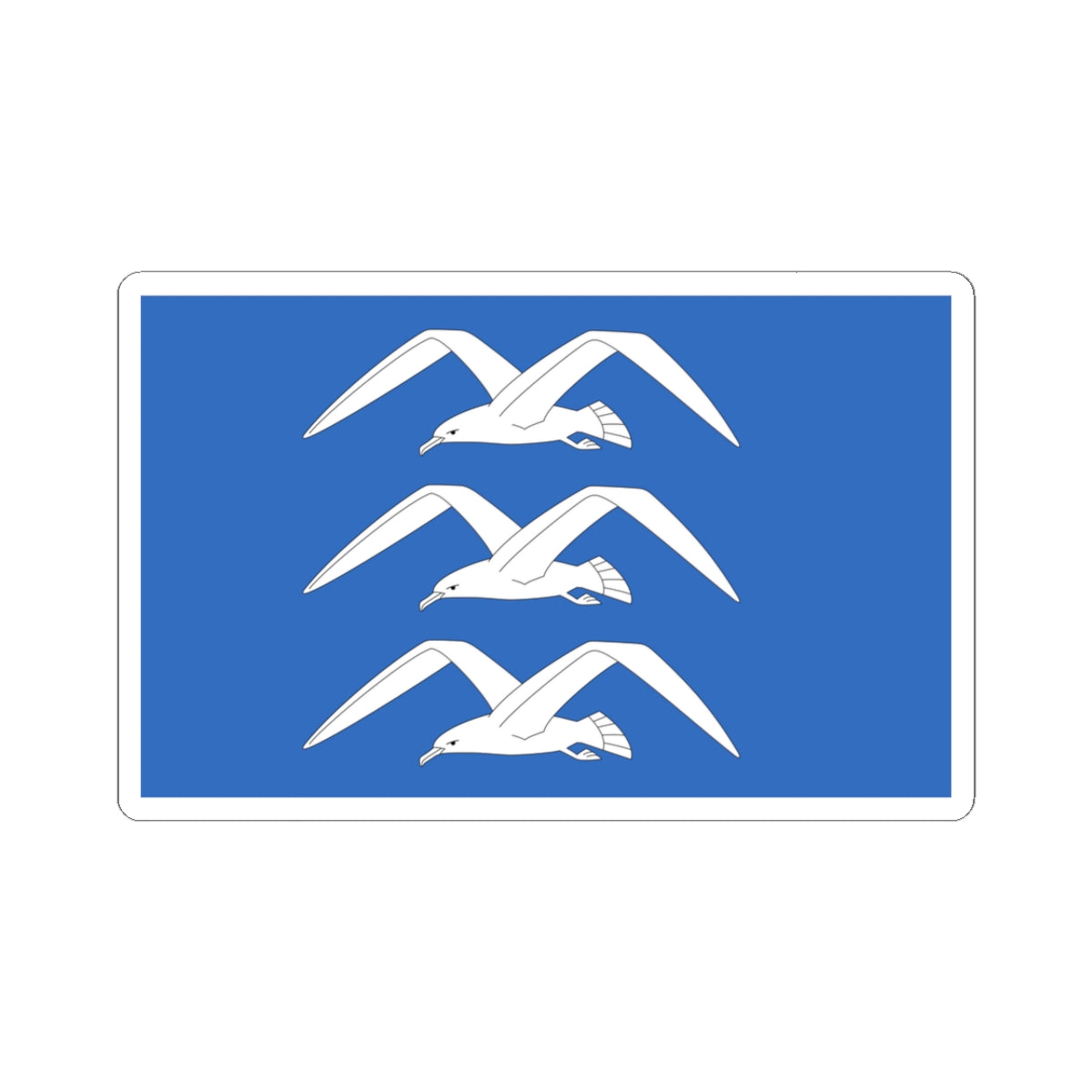 Flag of Haugesund Rogaland Norway - STICKER Vinyl Kiss-Cut Decal