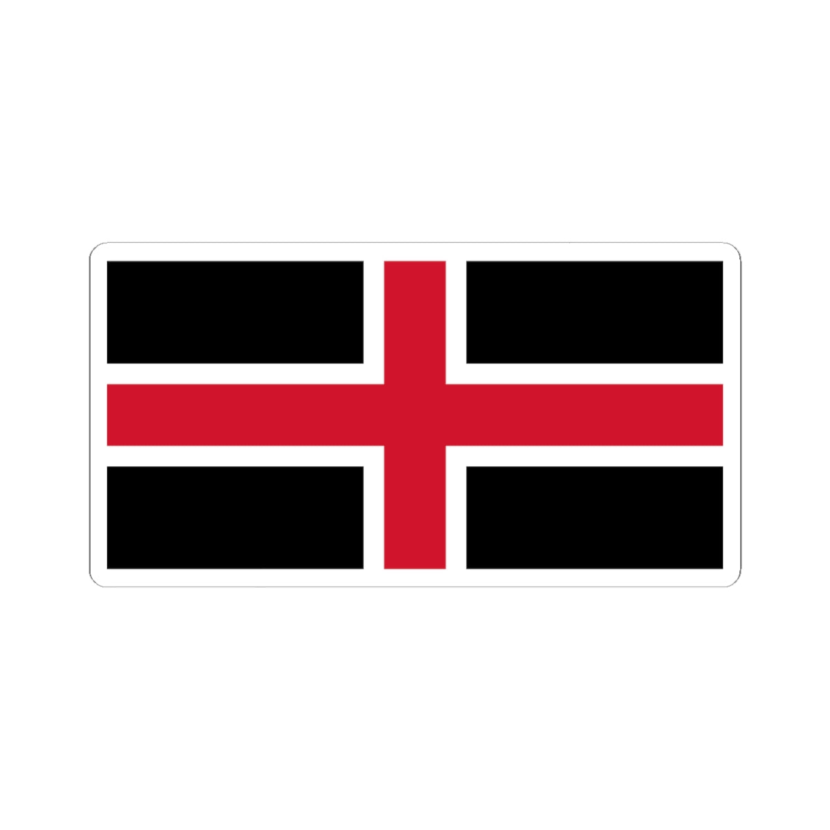 Flag of Durham (England) STICKER Vinyl Kiss-Cut Decal