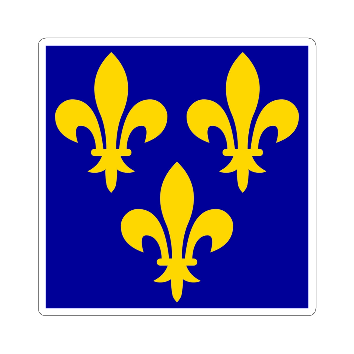 Flag of France XIV-XVI (France) STICKER Vinyl Kiss-Cut Decal