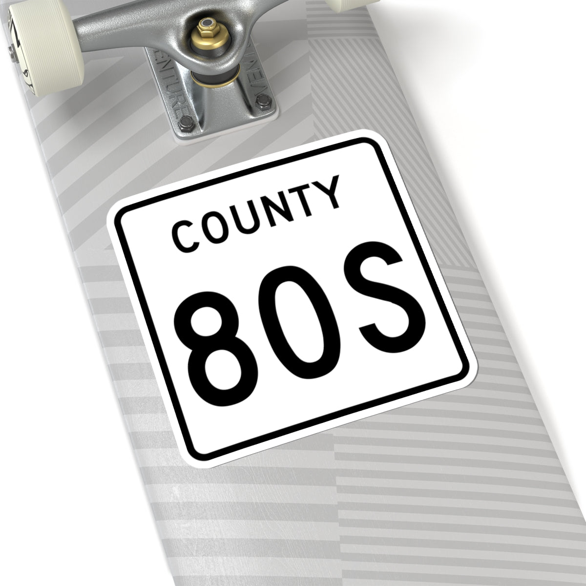County 80S square (Minnesota) (Road Sign) STICKER Vinyl Kiss-Cut Decal