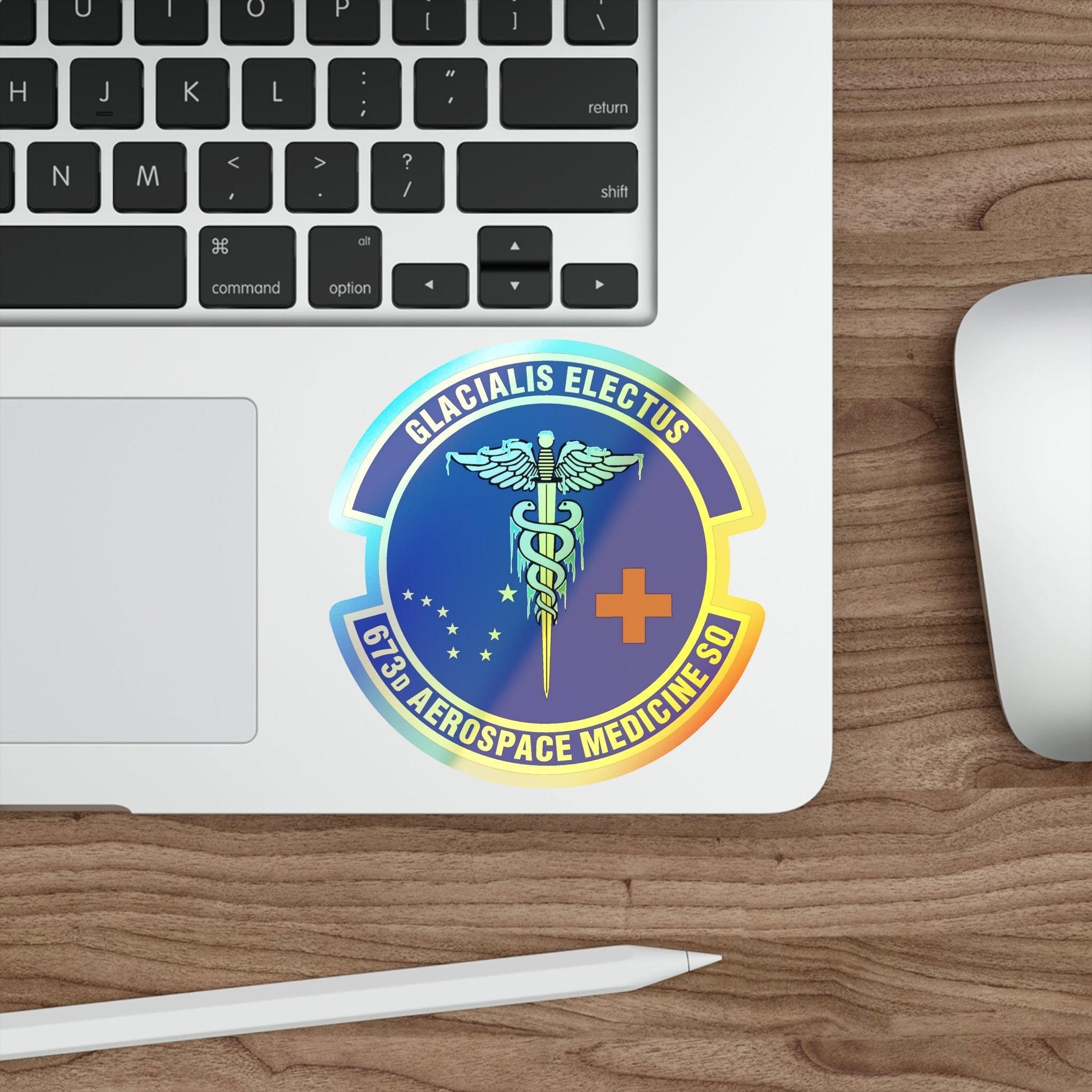 673d Aerospace Medicine Squadron (U.S. Air Force) Holographic STICKER Die-Cut Vinyl Decal-The Sticker Space