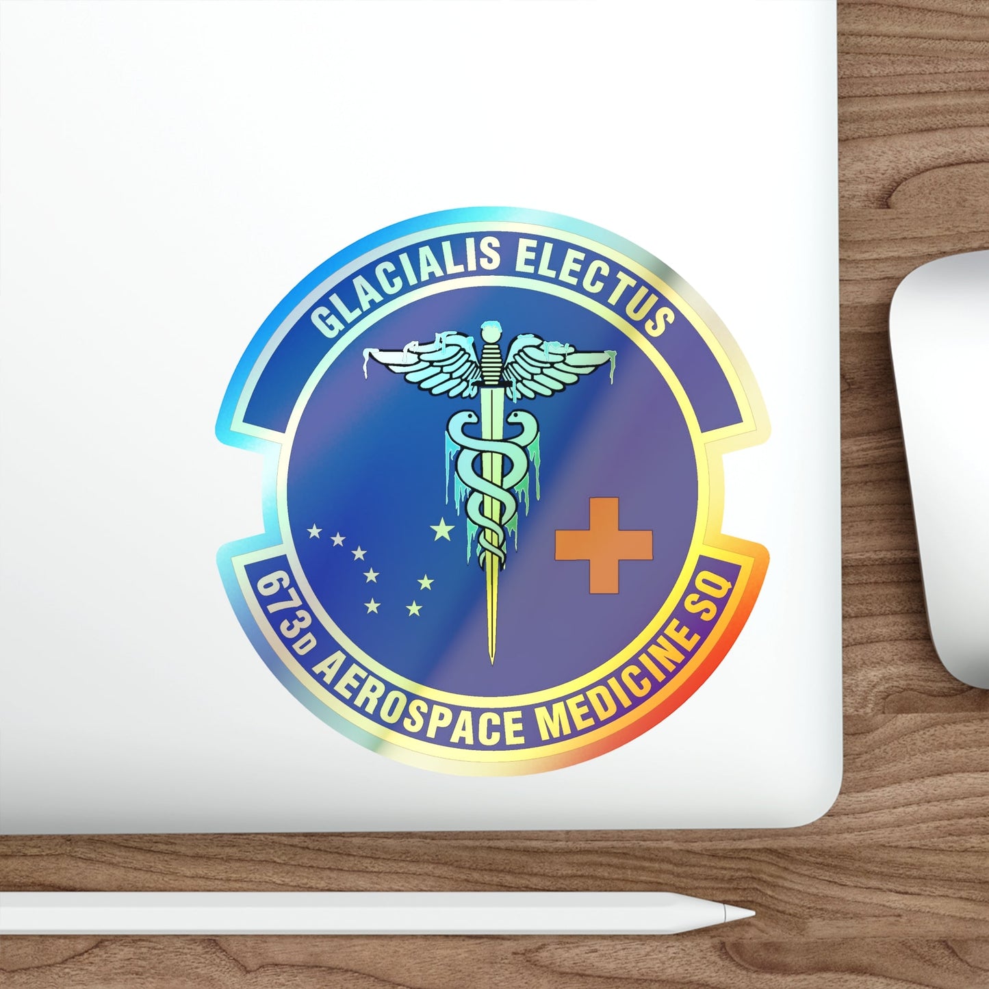 673d Aerospace Medicine Squadron (U.S. Air Force) Holographic STICKER Die-Cut Vinyl Decal-The Sticker Space