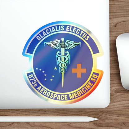 673d Aerospace Medicine Squadron (U.S. Air Force) Holographic STICKER Die-Cut Vinyl Decal-The Sticker Space