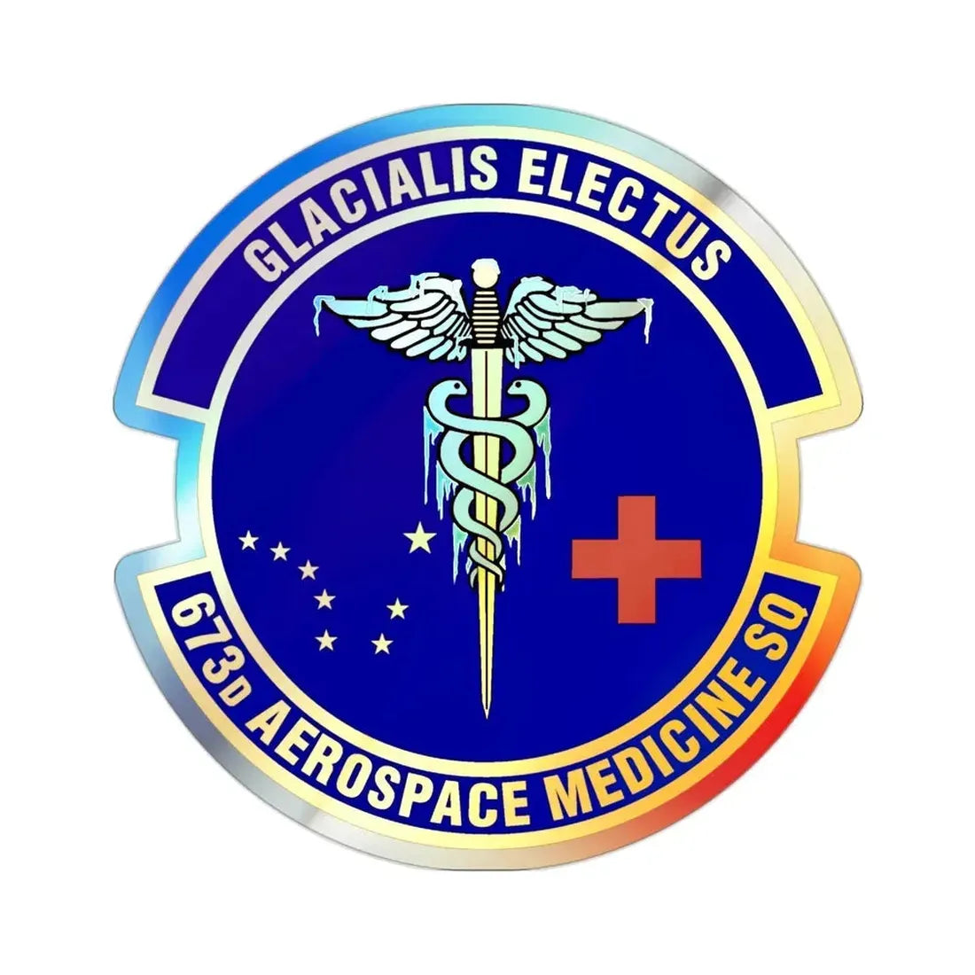 673d Aerospace Medicine Squadron (U.S. Air Force) Holographic STICKER Die-Cut Vinyl Decal - The Sticker Space