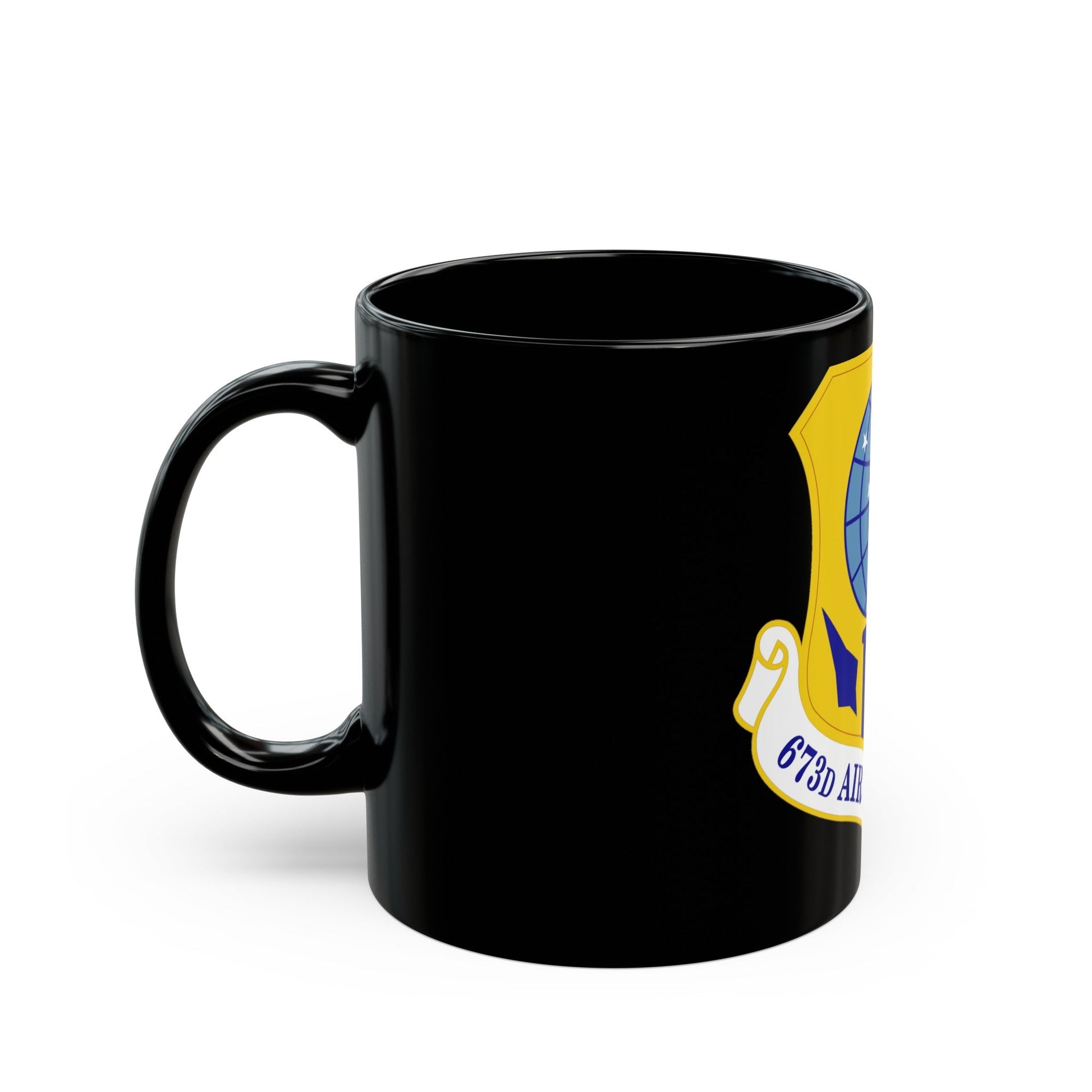 673d Air Base Wing (U.S. Air Force) Black Coffee Mug-The Sticker Space