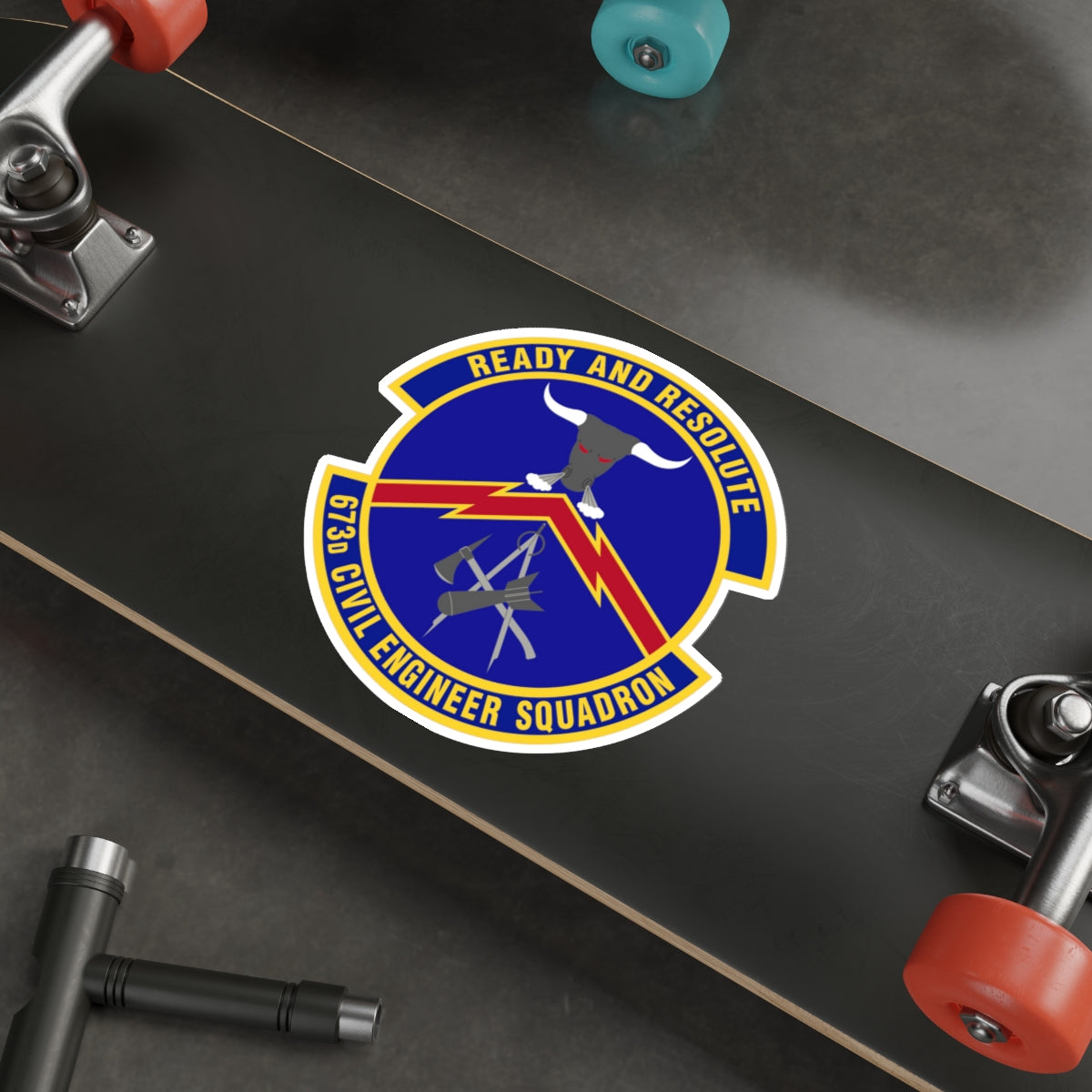 673d Civil Engineer Squadron (U.S. Air Force) STICKER Vinyl Die-Cut Decal-The Sticker Space