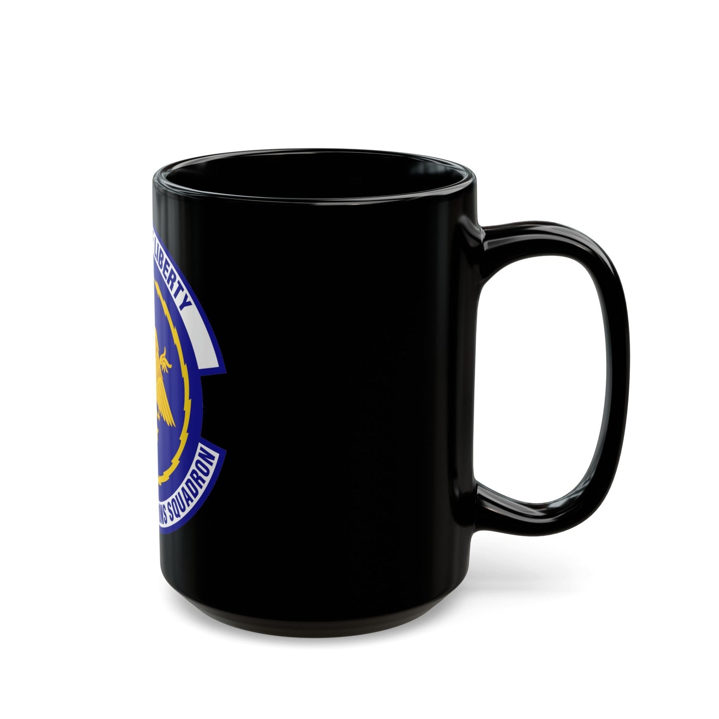 673d Communications Squadron (U.S. Air Force) Black Coffee Mug-The Sticker Space