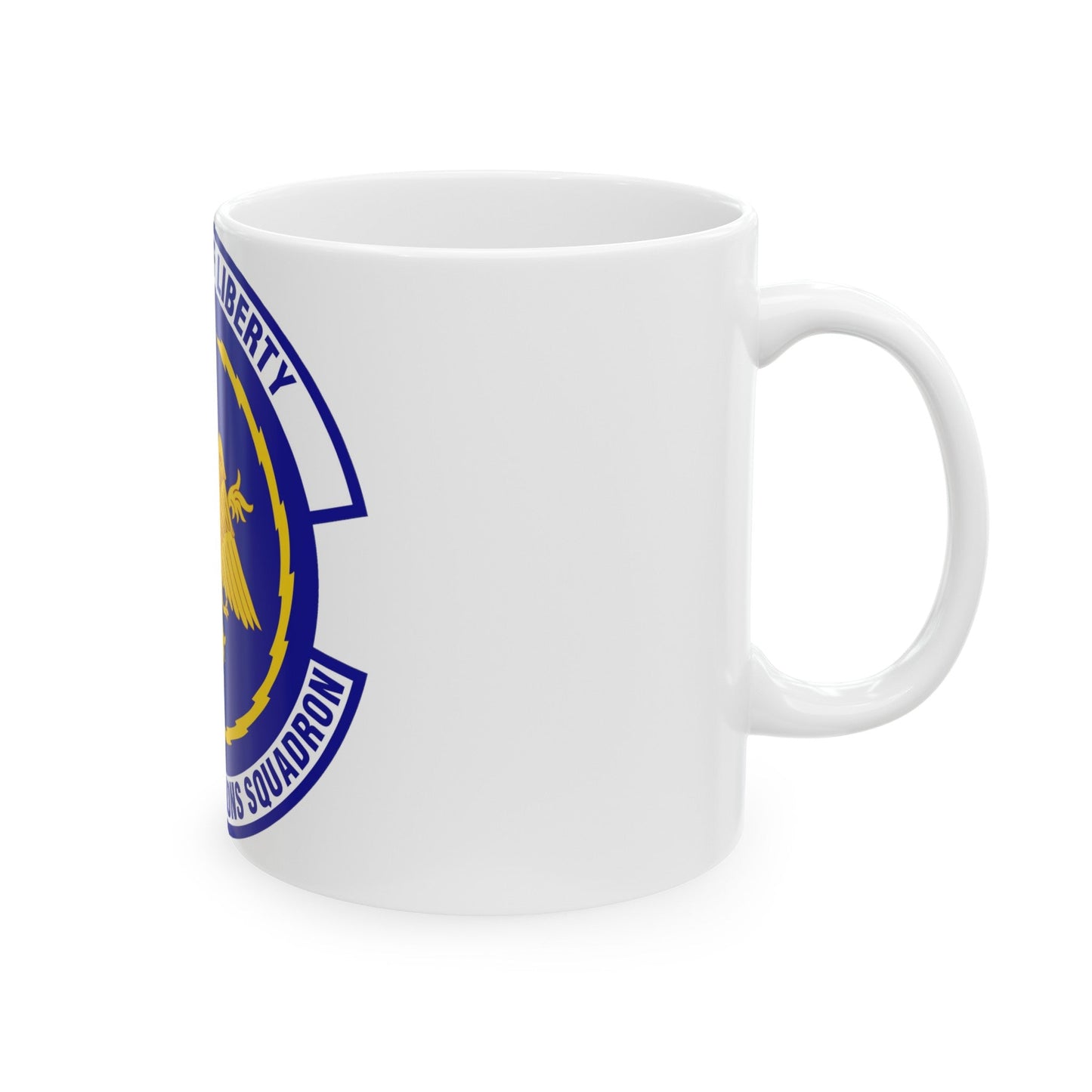 673d Communications Squadron (U.S. Air Force) White Coffee Mug-The Sticker Space