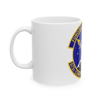 673d Comptroller Squadron (U.S. Air Force) White Coffee Mug-The Sticker Space