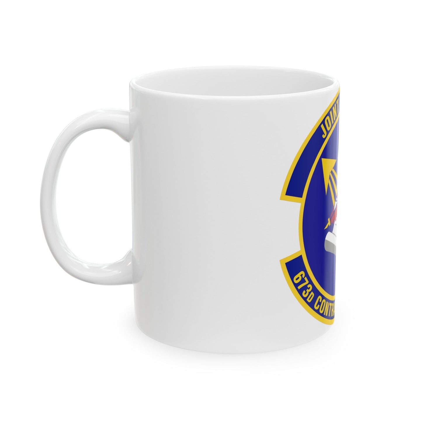 673d Contracting Squadron (U.S. Air Force) White Coffee Mug-The Sticker Space