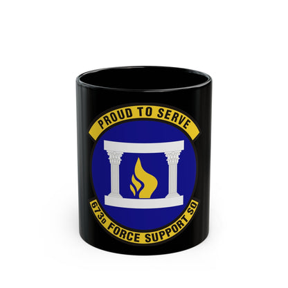 673d Force Support Squadron (U.S. Air Force) Black Coffee Mug-11oz-The Sticker Space