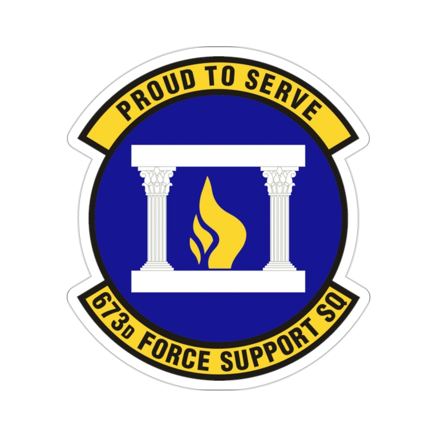 673d Force Support Squadron (U.S. Air Force) STICKER Vinyl Die-Cut Decal-2 Inch-The Sticker Space