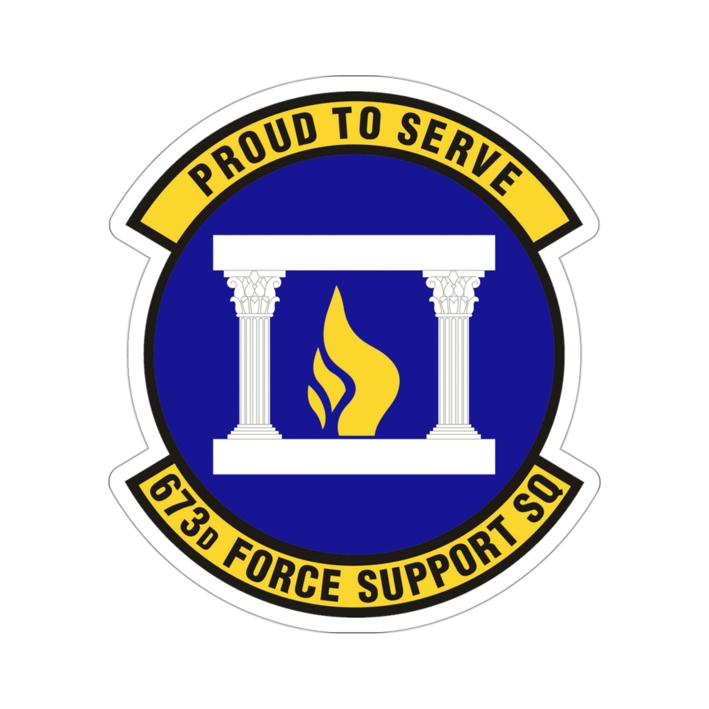 673d Force Support Squadron (U.S. Air Force) STICKER Vinyl Die-Cut Decal-3 Inch-The Sticker Space