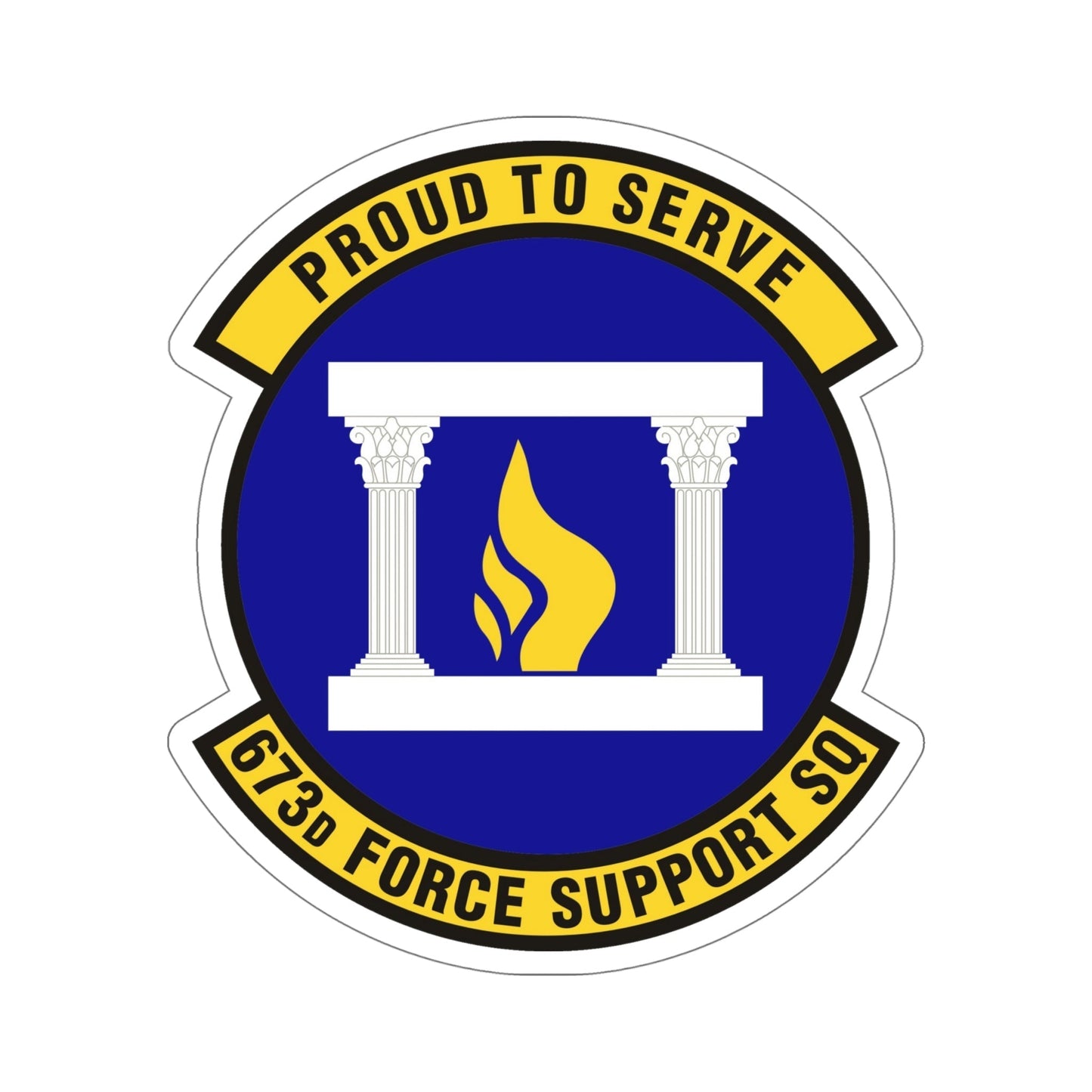 673d Force Support Squadron (U.S. Air Force) STICKER Vinyl Die-Cut Decal-6 Inch-The Sticker Space