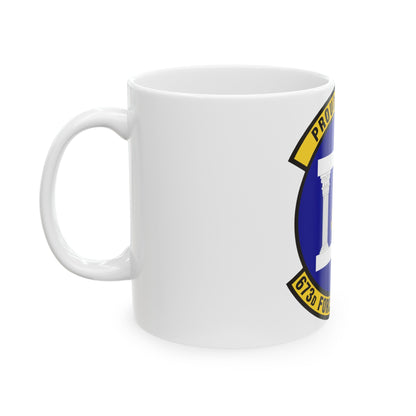 673d Force Support Squadron (U.S. Air Force) White Coffee Mug-The Sticker Space