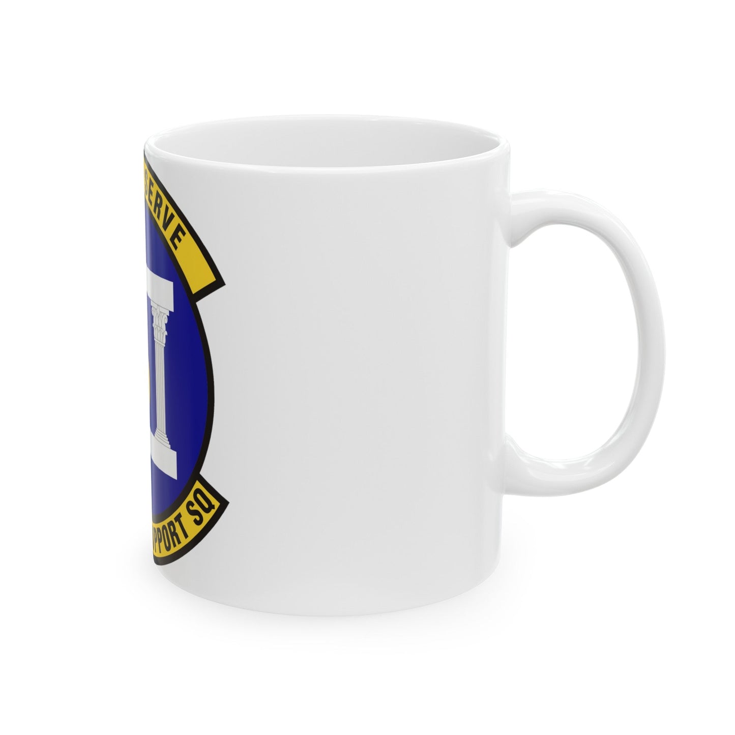 673d Force Support Squadron (U.S. Air Force) White Coffee Mug-The Sticker Space