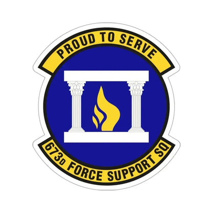 673d Force Support Squadron (U.S. Air Force) STICKER Vinyl Die-Cut Decal 4 Inch - The Sticker Space