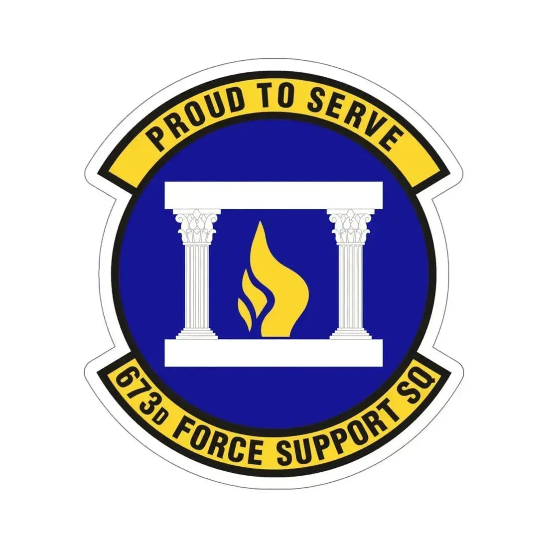 673d Force Support Squadron (U.S. Air Force) STICKER Vinyl Die-Cut Decal 6 Inch - The Sticker Space