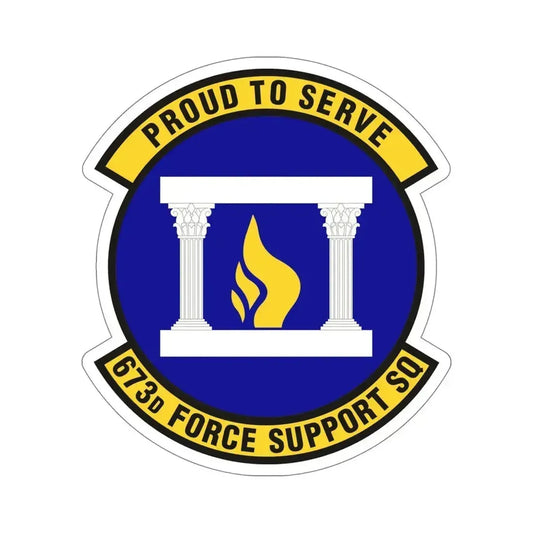 673d Force Support Squadron (U.S. Air Force) STICKER Vinyl Die-Cut Decal 6 Inch - The Sticker Space