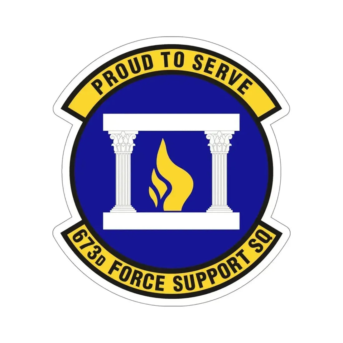 673d Force Support Squadron (U.S. Air Force) STICKER Vinyl Die-Cut Decal - The Sticker Space