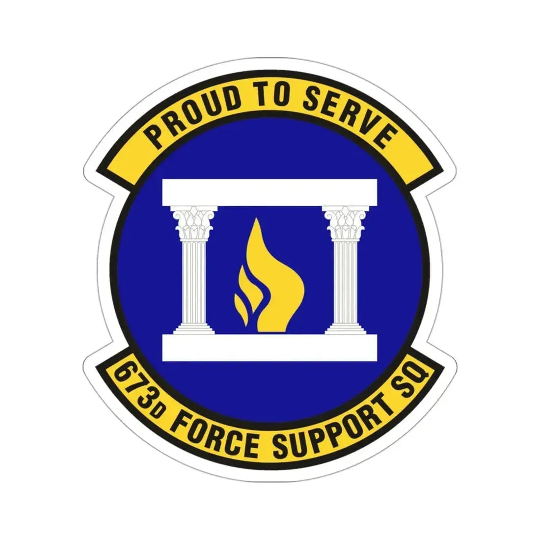 673d Force Support Squadron (U.S. Air Force) STICKER Vinyl Die-Cut Decal - The Sticker Space